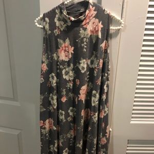 Open back floral dress